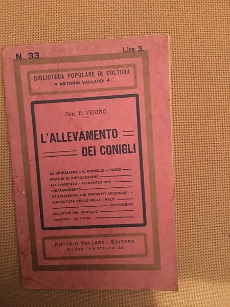 L' allevamento dei conigli.