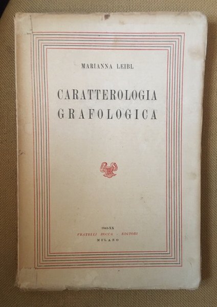 Caratterologia grafologica.