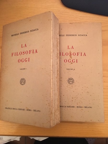 La filosofia oggi.