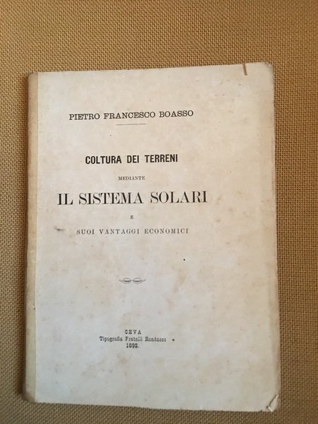 Coltura dei terreni mediante Il sistema solari e suoi vantaggi …