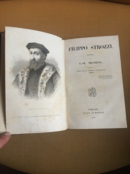 Filippo Strozzi, Tragedia di G. B. Niccolini corredata d'una vita …
