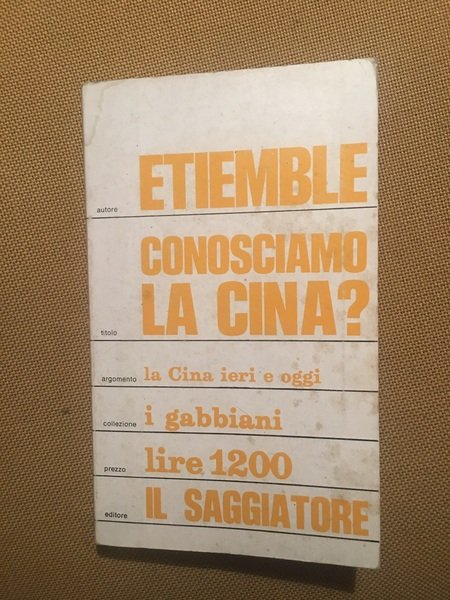 Conosciamo la Cina ?