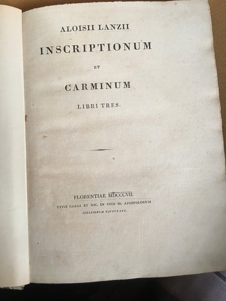 Inscriptionum et carminum.