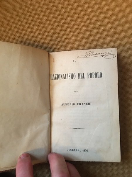 il razionalismo del popolo.