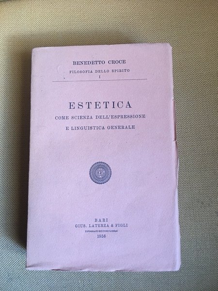 Estetica come scienza dell'espressione e linguistica generale.