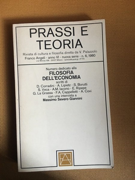 Prassi e teoria. Filosofia dell'economia.