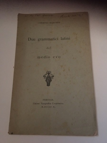 Due grammatici latini del Medio evo.