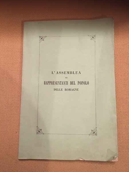 L'assemblea dei rappresentanti del popolo delle Romagne