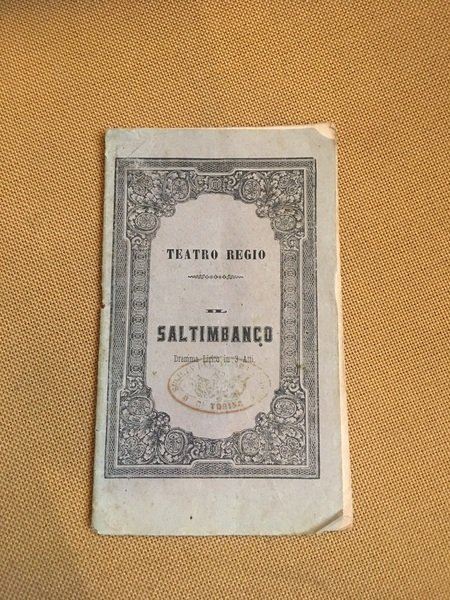 Il saltimbanco drama lirico in 3 atti. da rappresentarsi nel …
