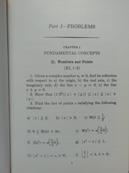 Problem Book in the Theory of Functions: VOL. I, Problems …