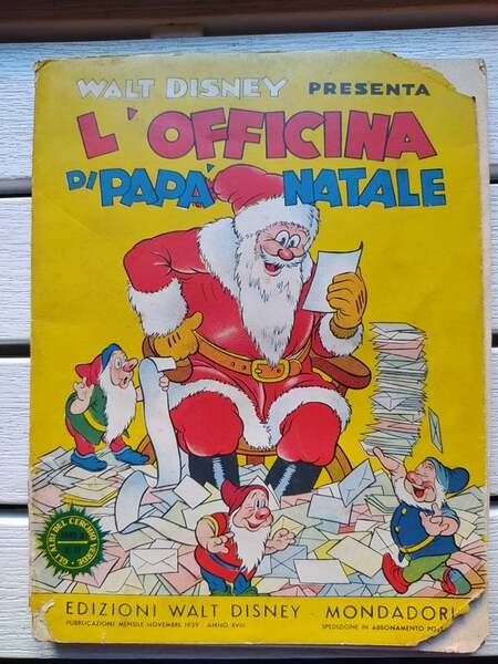 L'officina di Papà Natale, WALT DISNEY Mondadori 1939