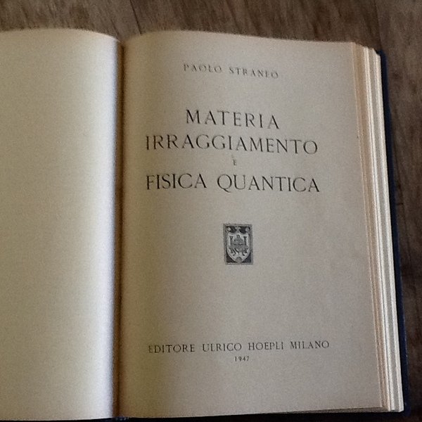 Teoria della relatività Materia irraggiamento e fisica quantistica La scissione …