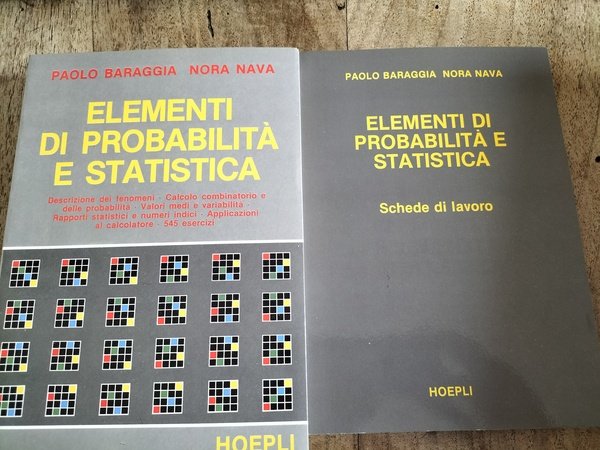 Elementi di probabilità e statistica Scheda di lavoro