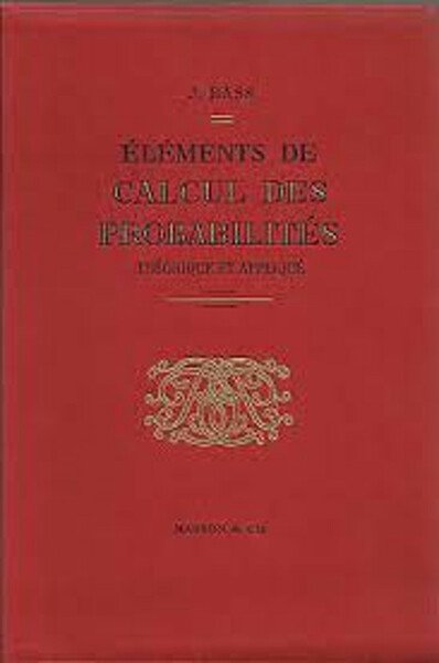 Elements de calcul des probabilites theorique et appliqué