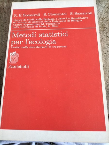 Metodi statistici per l'ecologia