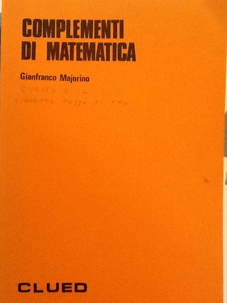 Complementi di matematica