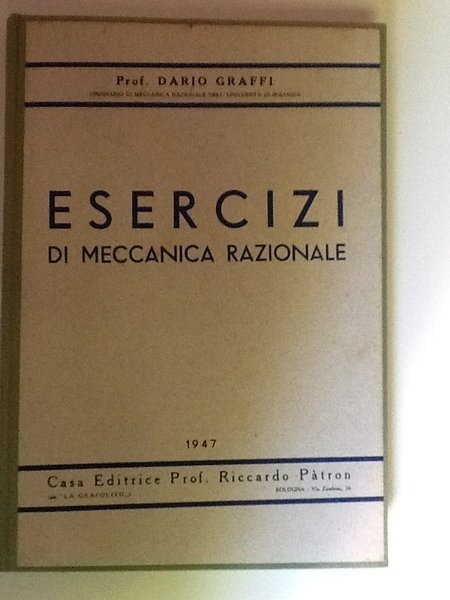 Esercizi di meccanica razionale