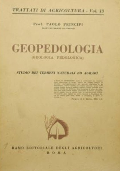 Geopedologia (Geologia Pedologica)