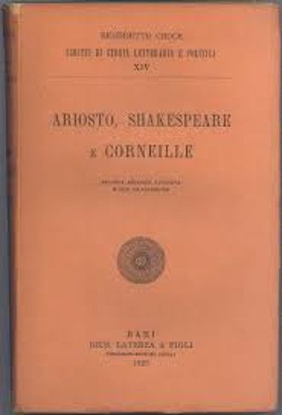 Ariosto, Shakespeare e corneille