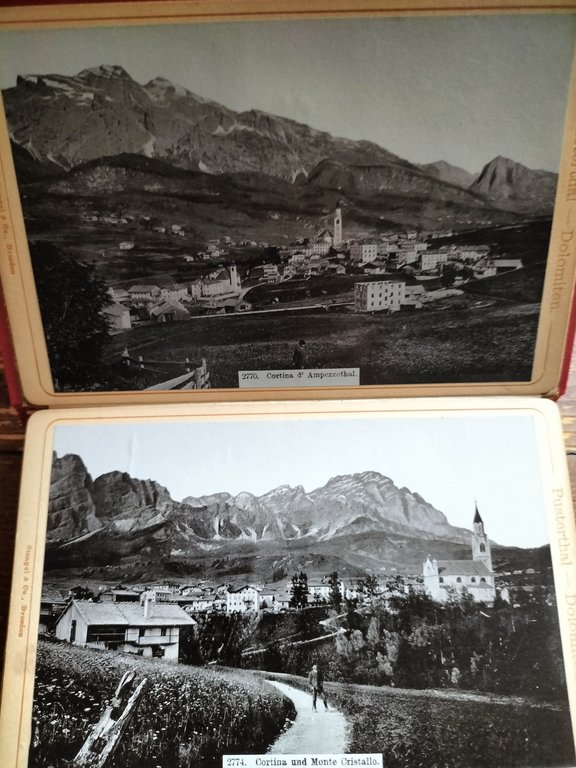 AMPEZZOTHAL Album fotografico fine '800 STENGEL & CO. Dresden 12 …