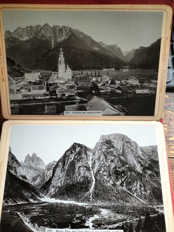 AMPEZZOTHAL Album fotografico fine '800 STENGEL & CO. Dresden 12 …