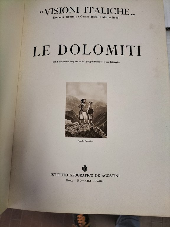 LE DOLOMITI Visioni Italiche DE AGOSTINI 8 acquarelli originali di …