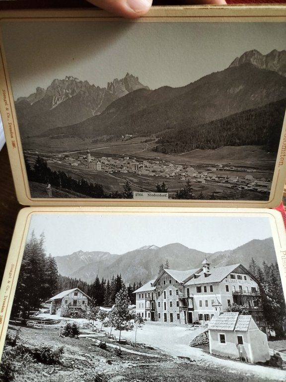 PUSTERTHAL DOLOMITEN 1897 STENGEL & CO. Dresden 12 cartoline Album …