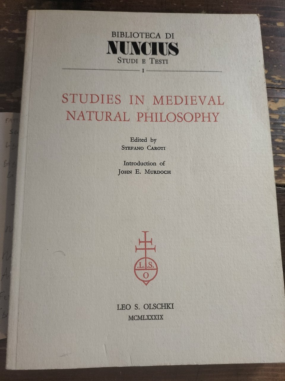 Studies in Medieval Natural Philosophy
