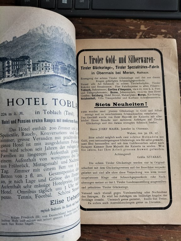 Toblach und das Ampezzotal Nr. 42. von Bruckmann`s illustrierte Reiseführer