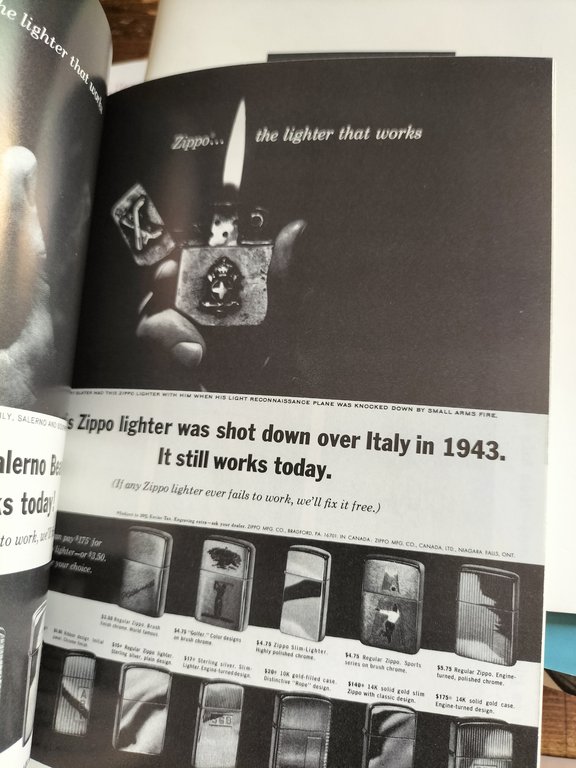 ZIPPO ADVERTISING 1958-1967 a decade of keeping at it ADVERTISED …