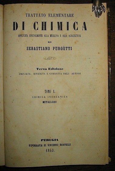 Trattato elementare di chimica applicata specialmente alla medicina e alla …