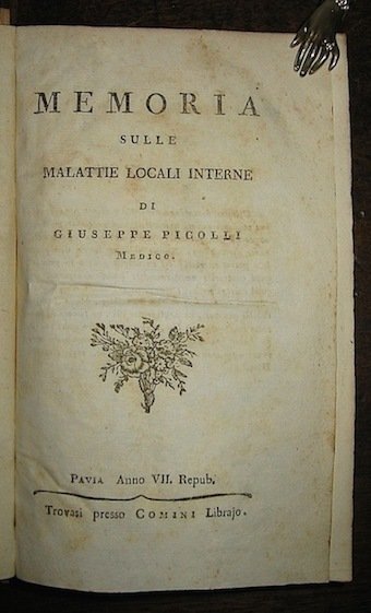 [Raccolta di opuscoli medici]: Picolli G., Memoria sulle malattie locali …