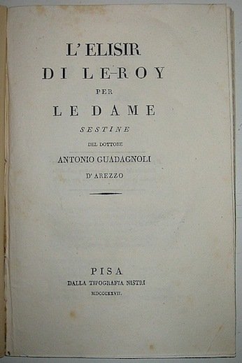 L’elisir di Le-roi per le dame.