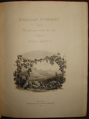 Italian scenery from drawings made in 1817