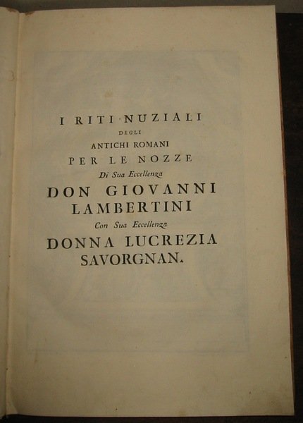 Riti (I) nuziali degli antichi romani per le nozze di …