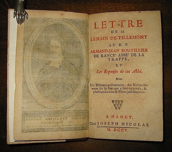 Lettre au R.P. Armand-Jean Boutillier de Rancét Abbé de la …