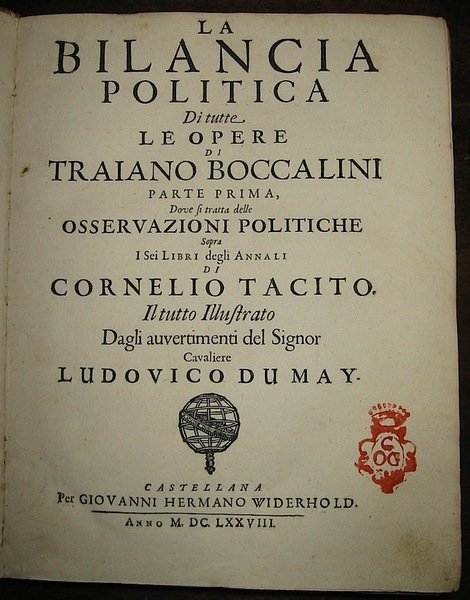 La Bilancia politica di tutte le opere. Parte prima, dove …