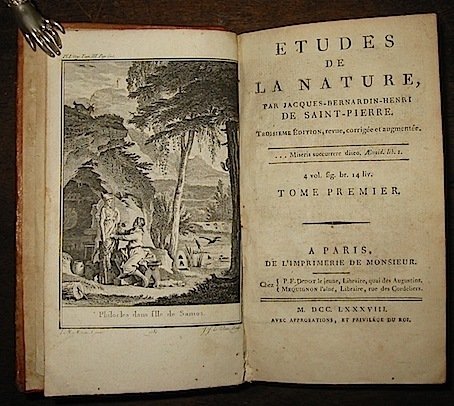 Etudes de la nature. Troisième Edition, revue, corrigée et augmentée. …