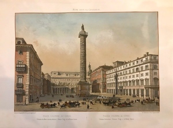 Place Colonne au Corso, Colonne de Marc-Aurèle-Antonin, Palais Chigi et …