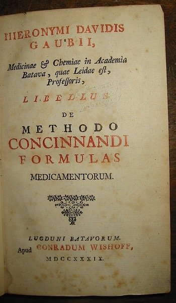 Libellus de methodo concinnandi formulas medicamentorum