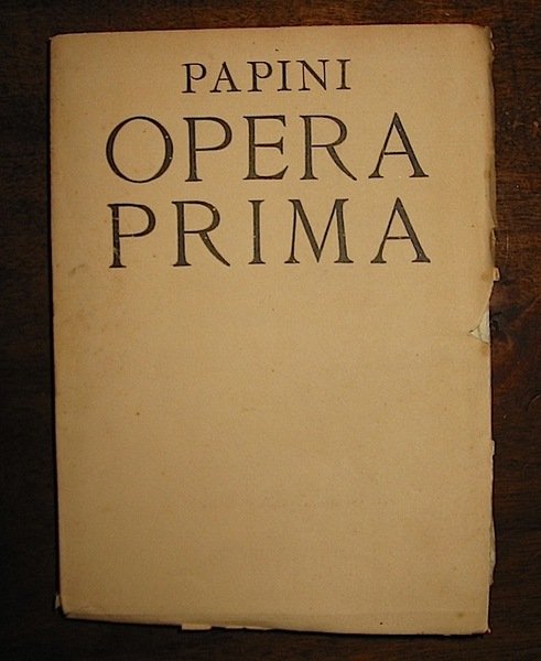 Opera prima. Venti poesie in rima e venti ragioni in …