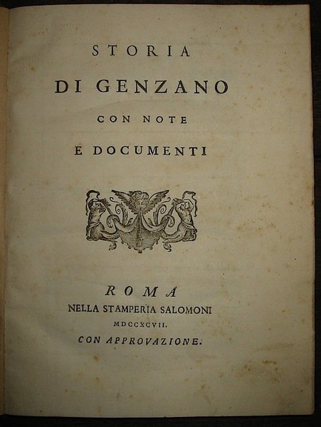 Storia di Genzano con note e documenti