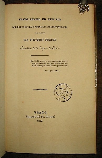 Stato antico ed attuale del porto, città e provincia di …