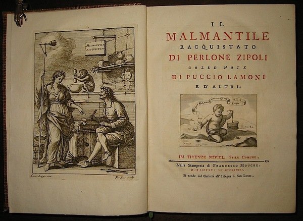 Il malmantile racquistato di Perlone Zipoli colle note di Puccio …