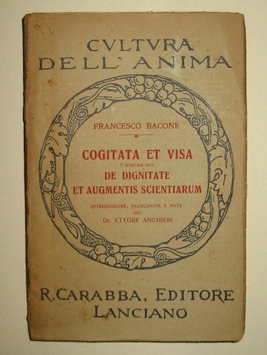 Cogitata et visa et schema del De dignitate et augmentis …