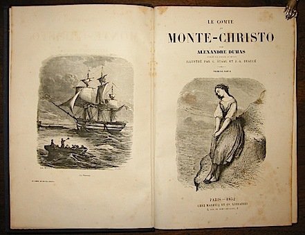 Le comte de Monte-Christo. publié par Dufour et Mulat illustré …