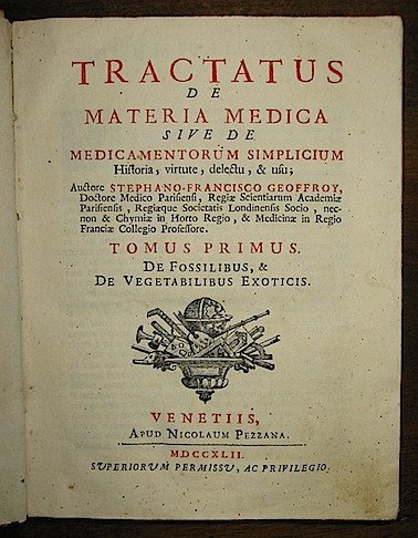 Tractatus de materia medica sive de medicamentorum simplicium Historia, virtute, …