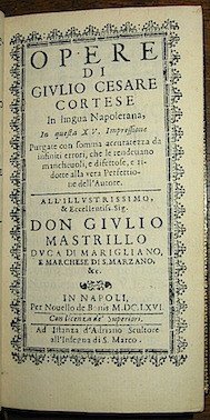 Opere di Giulio Cesare Cortese in lingua Napoletana, in questa …