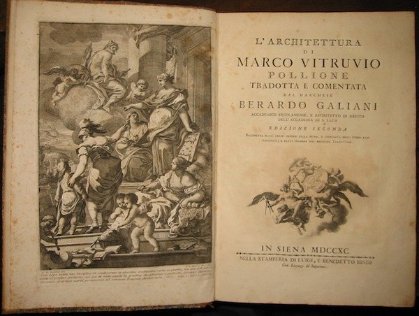 L�Architettura. tradotta e comentata dal marchese Berardo Galiani. Edizione seconda …