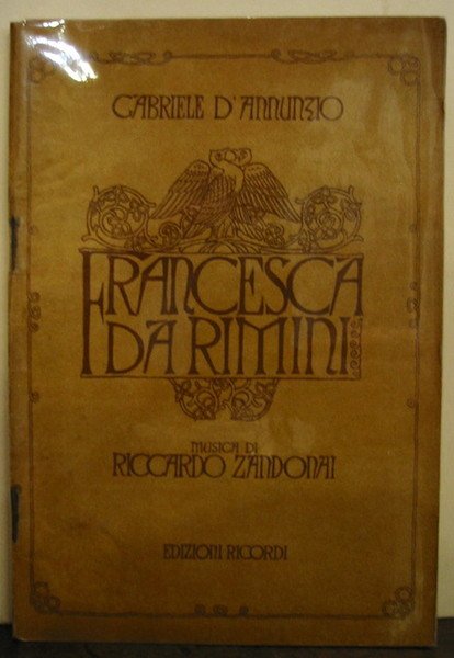 Francesca da Rimini. Tragedia in quattro atti. ridotta da Tito …